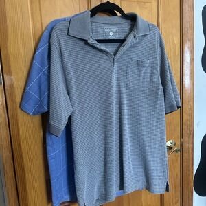 Architect Polo Shirt Mens‎ Medium Short Sleeve Golf Polyester Bundle Of 2